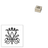 Ave Maria Monogram Rubber Stempel (Gestempeld)