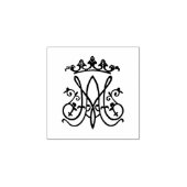 Ave Maria Monogram Rubber Stempel (Afrduk)
