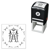Ave Maria Monogram Zelfinktende Stempel (In situ)