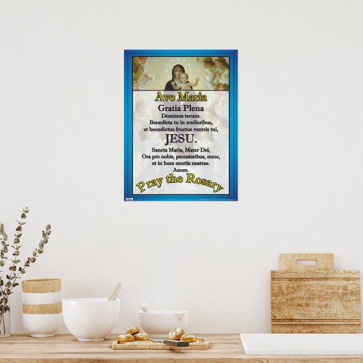 Ave Maria Poster (Keuken)