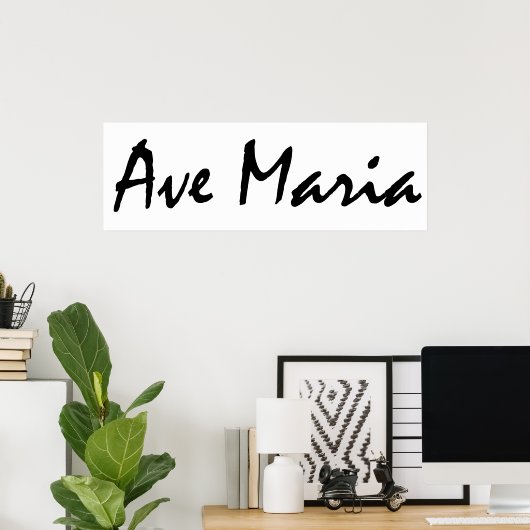Ave Maria Poster (Thuiskantoor)