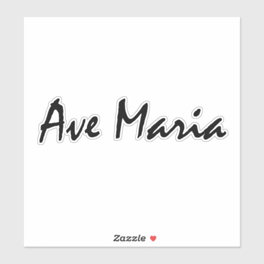 Ave Maria Sticker (Vel)