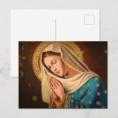 Ave Maria ... Virgin Mary Briefkaart (Voorkant / Achterkant)