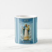 AVE MARIA VIRGIN MARY CHRIST CHILD Rosary Koffiemok (Center)