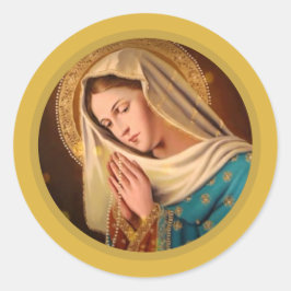 Ave Maria ... Virgin Mary Ronde Sticker