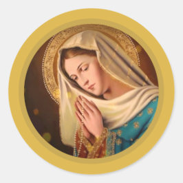 Ave Maria ... Virgin Mary Ronde Sticker