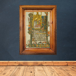Ave Maris Stella Kerstmis Medieval Manuscript Poster