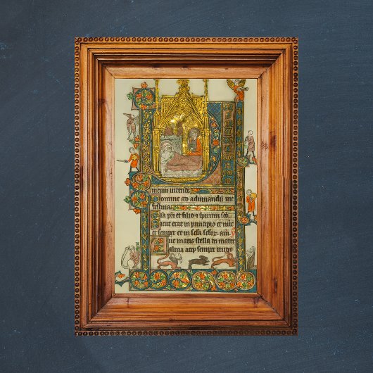 Ave Maris Stella Kerstmis Medieval Manuscript Poster