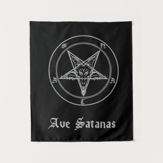 Ave Satanas Wandtapijt Wandkleed (Voorkant)