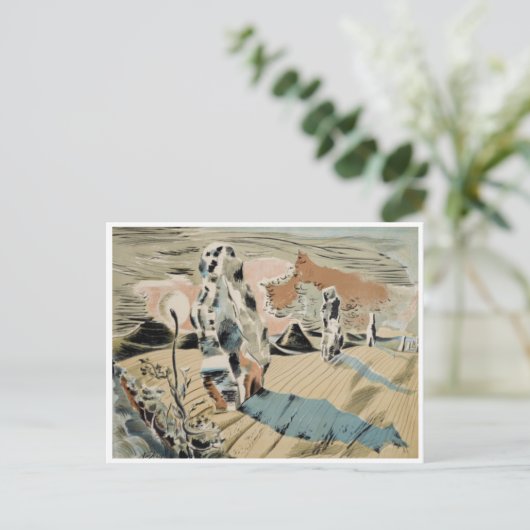 Avebury (1937) van Paul Nash Briefkaart (Staand voorkant)