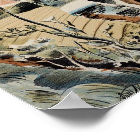 Avebury (1937) van Paul Nash Poster (Hoek)