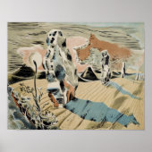 Avebury (1937) van Paul Nash Poster (Voorkant)