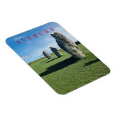 Avebury stenen cirkel uitzicht koelkastmagneet magneet (Rechterzijde)