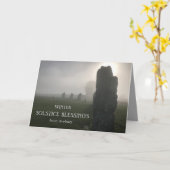 Avebury Winter Solstice Zegeningen Kaart (Gele Bloem)