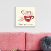 Avec Mes Amis Canvas Afdruk (Insitu (Woonkamer))