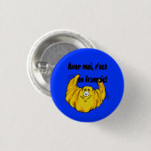 Avec moi, c'est en français! ronde button 3,2 cm (Voorkant /achterkant)