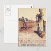 Avec Toutes Vos Ressources Propaganda Poster Briefkaart (Voorkant / Achterkant)