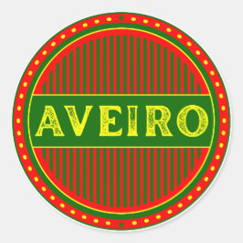 Aveiro City Pride Emblem – Portuguese Identity Ronde Sticker