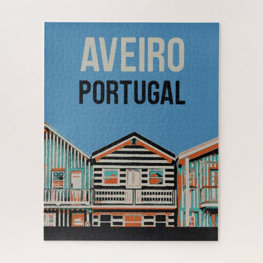 Aveiro gift Portugal, Portugese huizen Legpuzzel (Verticaal)