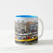Aveiro - het Real Portugal Tweekleurige Koffiemok (Voorkant rechts)