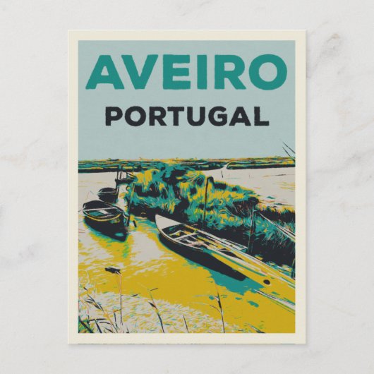 Aveiro lagoon Portugal Briefkaart (Voorkant)