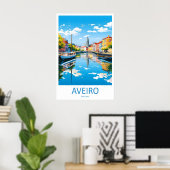 Aveiro Nationaal Ski Poster Vintage Park Reizen (Thuiskantoor)