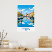 Aveiro Nationaal Ski Poster Vintage Park Reizen (Keuken)