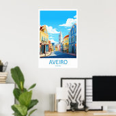 Aveiro Park Ski Nationaal Poster Vintage Reizen (Thuiskantoor)