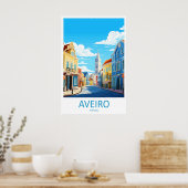 Aveiro Park Ski Nationaal Poster Vintage Reizen (Keuken)