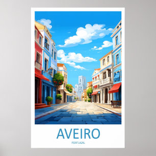 Aveiro Park Vintage Poster Ski Nationaal Reizen