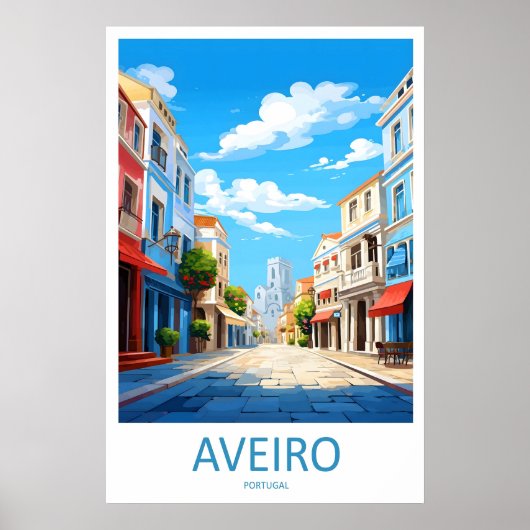 Aveiro Park Vintage Poster Ski Nationaal Reizen (Voorkant)
