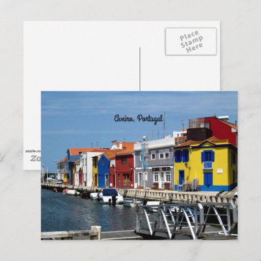 Aveiro, Portugal Briefkaart (Voorkant / Achterkant)