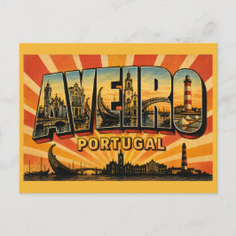 Aveiro Portugal Moliceiro boten Briefkaart