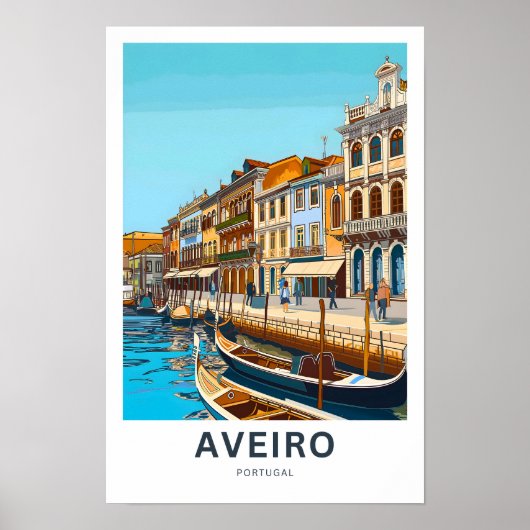 Aveiro Portugal Reisprint Poster (Voorkant)