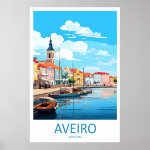 Aveiro Poster Vintage Park Reizen Nationaal Skiën