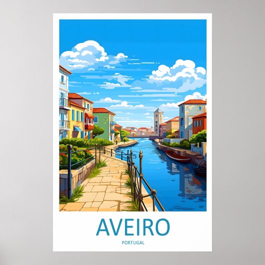 Aveiro Ski Reispark Nationaal Vintage Poster (Voorkant)