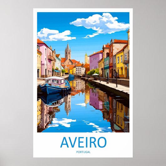 Aveiro Vintage Reisposter Ski Nationaal Park Poster (Voorkant)