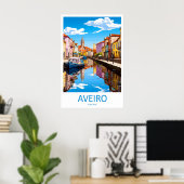 Aveiro Vintage Reisposter Ski Nationaal Park Poster (Thuiskantoor)