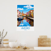 Aveiro Vintage Reisposter Ski Nationaal Park Poster (Keuken)
