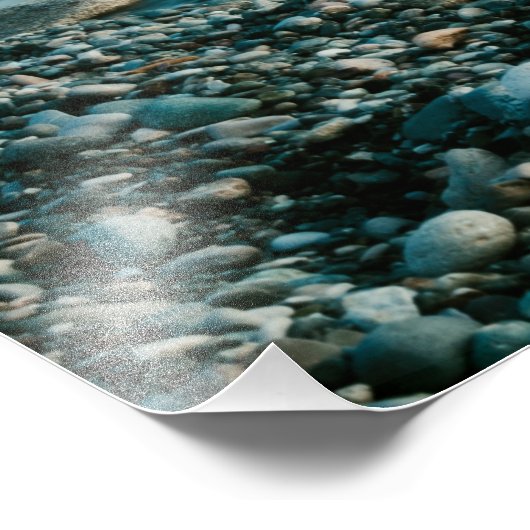 Avend bij het strand foto afdruk (Hoek)