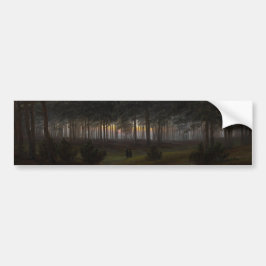 Avendlandschap (door Caspar David Friedrich) Bumpersticker