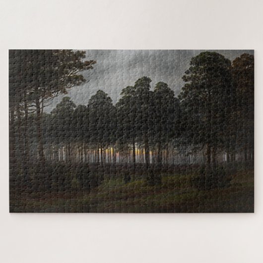 Avendlandschap (door Caspar David Friedrich) Legpuzzel (Horizontaal)