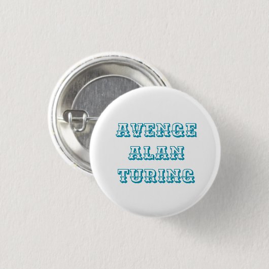 Avenge Alan Turing Pin Ronde Button 3,2 Cm (Voorkant /achterkant)