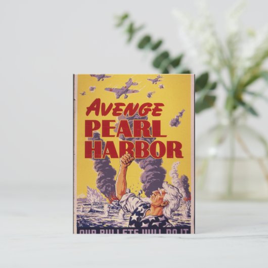 Avenge Pearl Harbour Briefkaart (Staand voorkant)