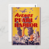 Avenge Pearl Harbour Briefkaart (Voorkant / Achterkant)