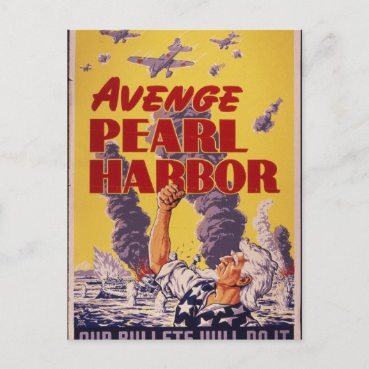 Avenge Pearl Harbour Briefkaart (Voorkant)