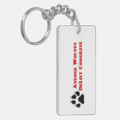 Avenge Wolves Delist Congress Vote Them Out Sleutelhanger (Voorkant Links)