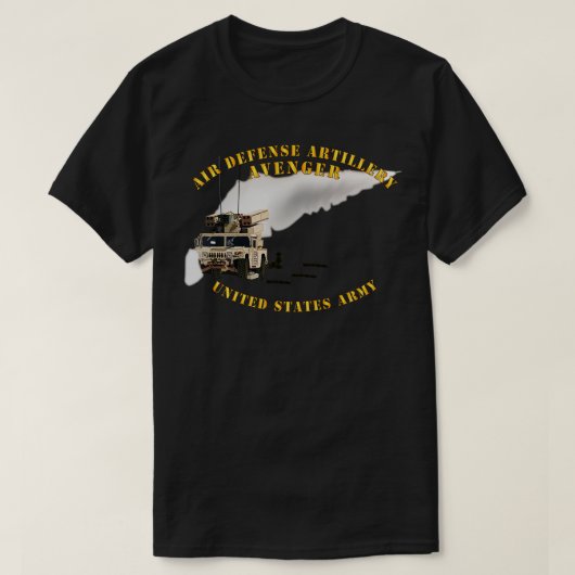 Avenger luchtverdedigingsraket t-shirt (Design voorkant)