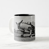 Avenger Torpedo Bomber 1945 Tweekleurige Koffiemok (Voorkant links)