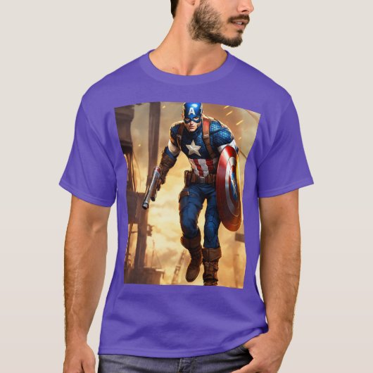Avengers Assemble! Officiële Marvel Superhero T-SH T-shirt (Voorkant)